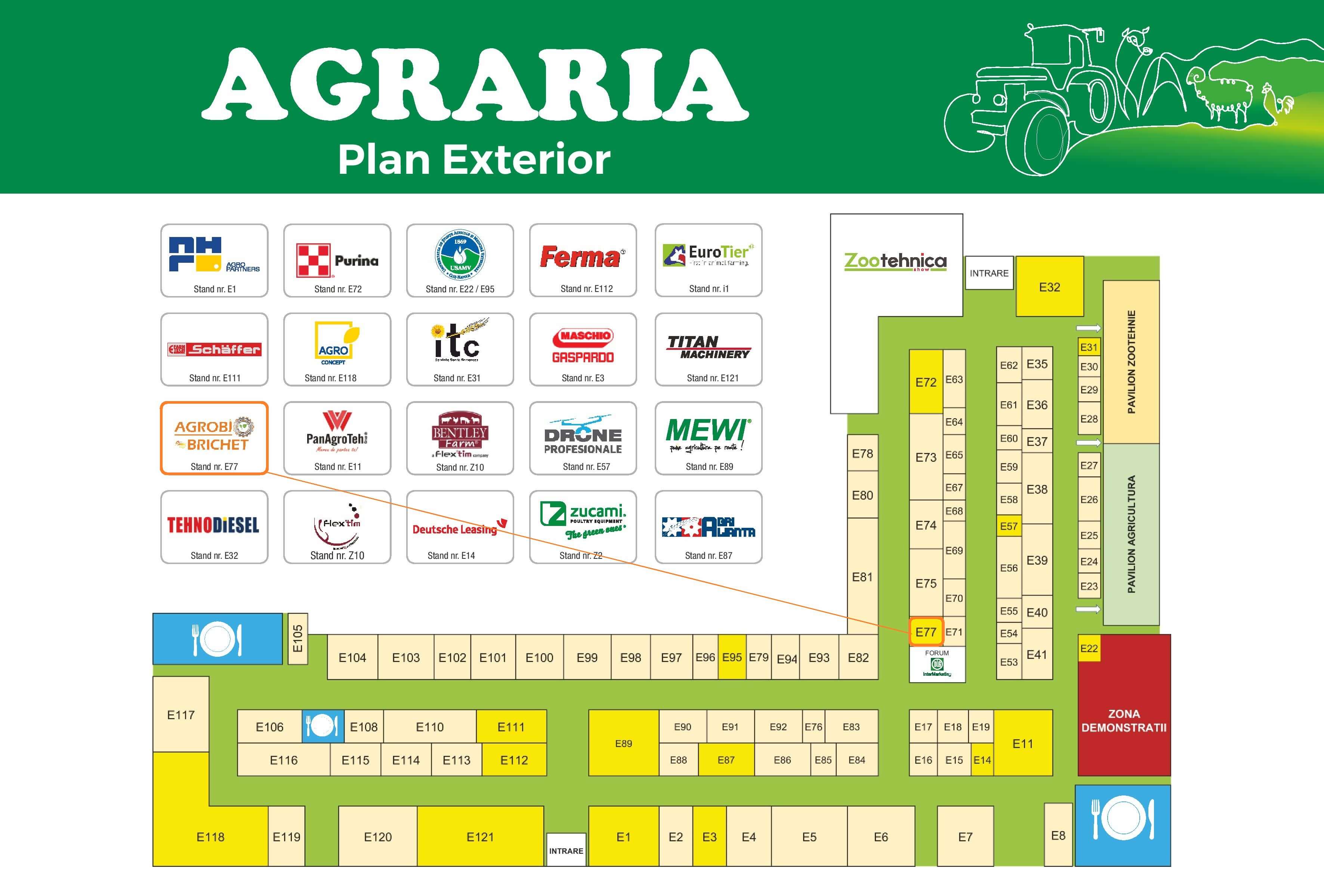 Expozitii si Targuri PLAN Exterior AGRARIA 2022