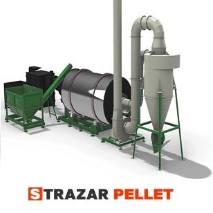 Strazar Pellet - Cehia - Uscator rotativ rumegus, paie - biomasa