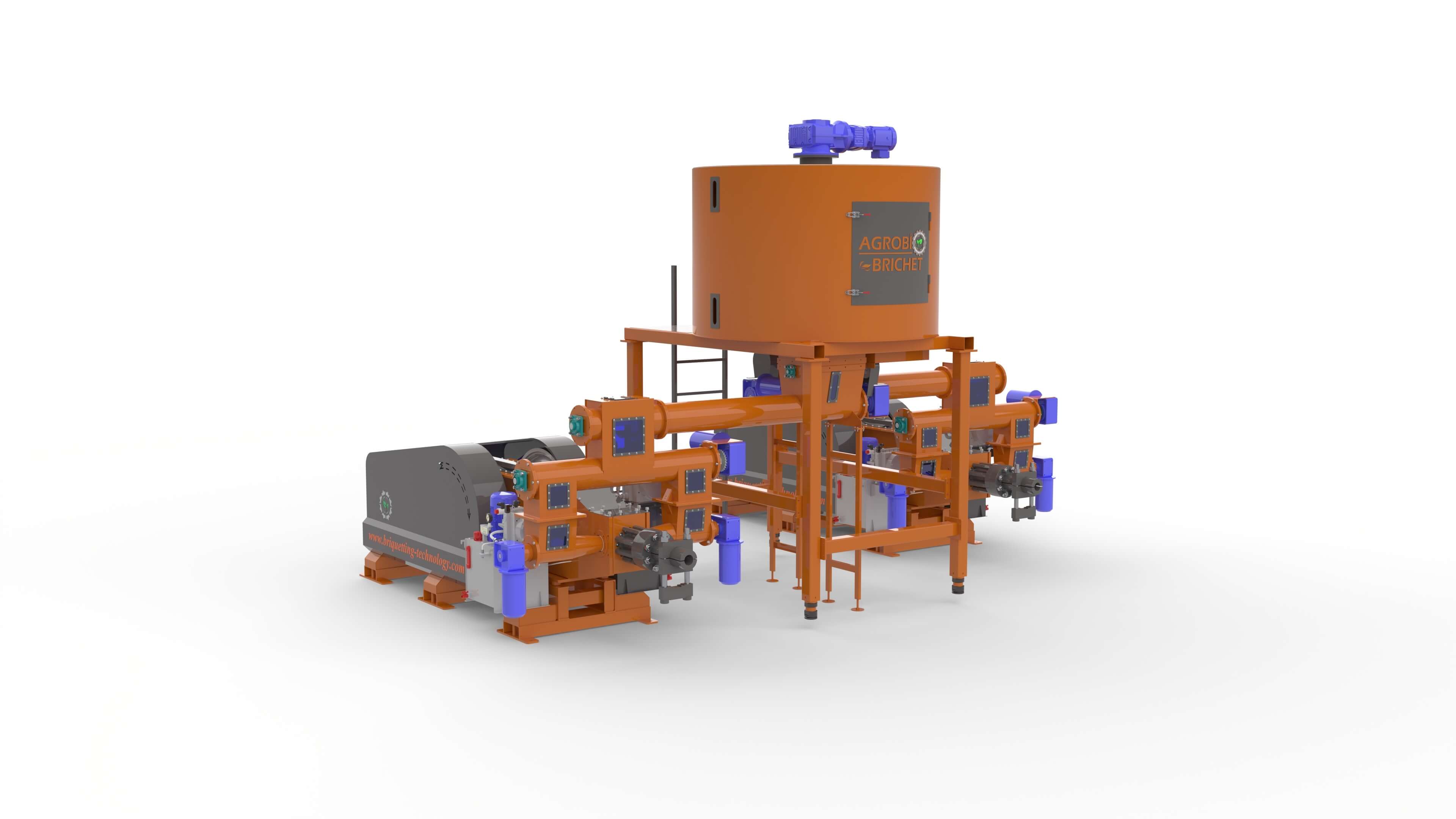 Presa brichetare mecanica BriqTech model: BT-070-800Max-Duo