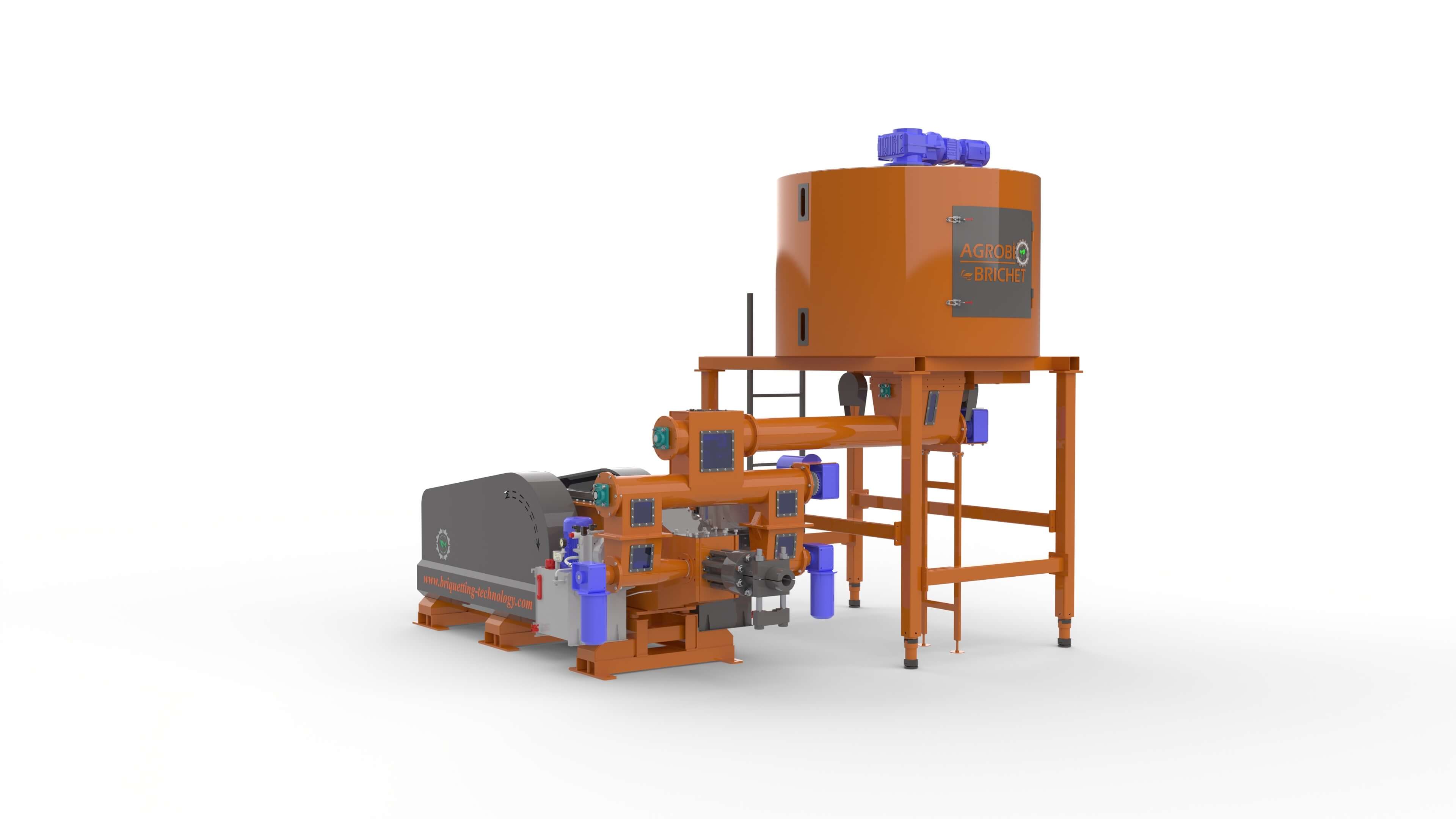 Presa brichetare mecanica BriqTech model: BT-080-900Max
