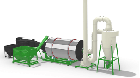 Uscator rotativ cereale si paie seria SPB30-AGRO