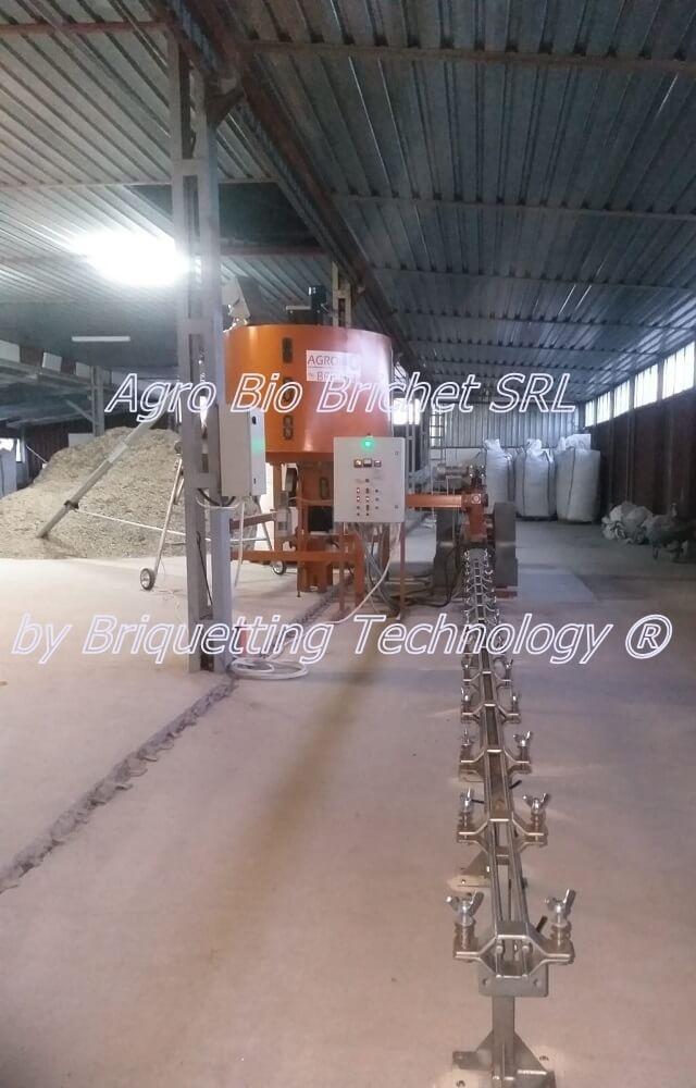 LINIE BRICHETARE DIN COAJA FLOAREA SOARELUI GALATI linie brichetare 500 kg/ora coji floarea soarelui galati