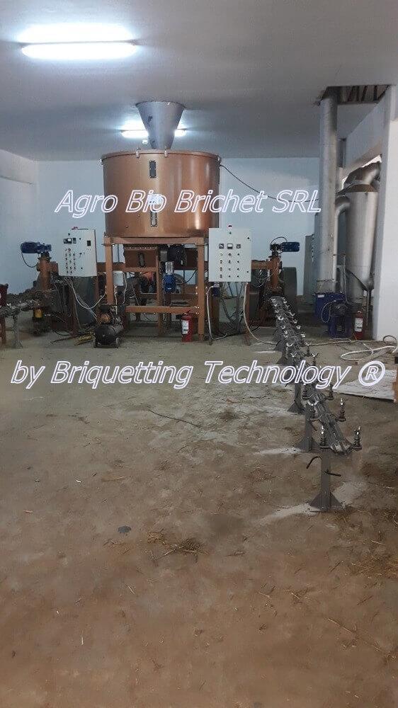 LINIE BRICHETARE DIN PAIE RASOVA linie brichetat brichete 800-1000 kg/ora rasova